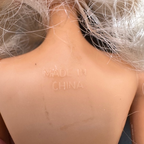 1987 Totsy Doll Blonde Curly Hair Red Dress VTG - Picture 6 of 11